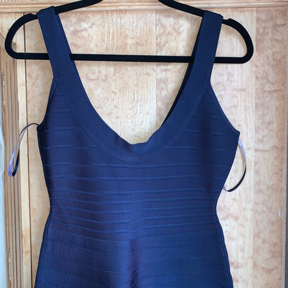 Herve Leger Pacific Blue Eva Dress NWT - Picture 2 of 5